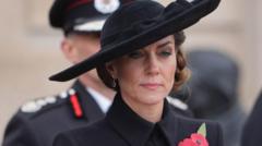 Kate and Queen lay Armistice Day wreaths as nation pays tribute