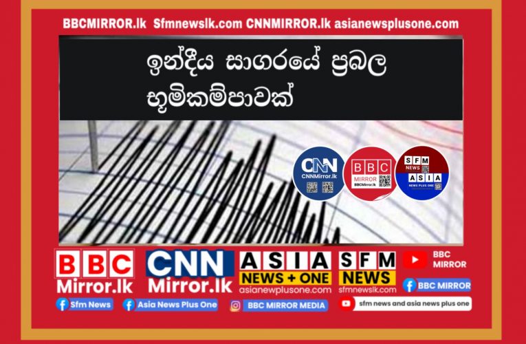 ඉන්දීය සාගරයේ දරුණු භූමිකම්පාවක්