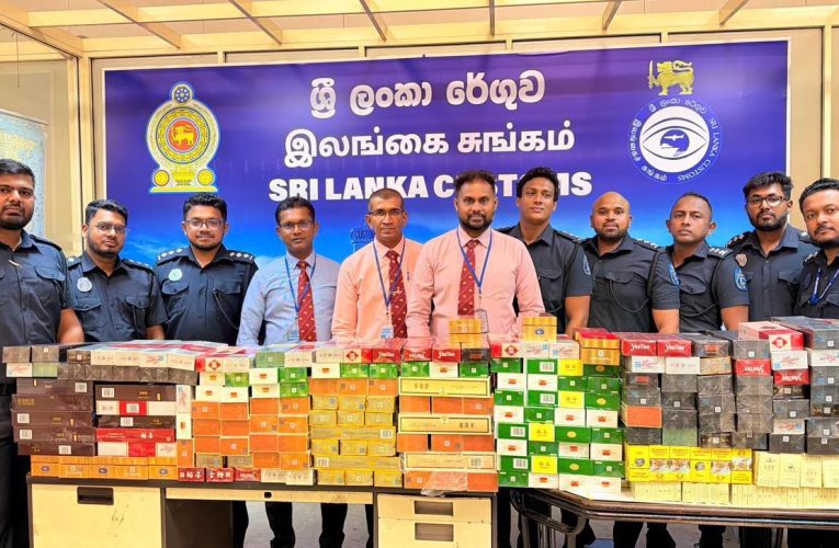 කෝටි එකහමාරකට ආසන්න දුම්වැටි රැගෙන ආ චීන ජාතික ව්‍යාපාරිකයින් 06 ක් දැලේ.