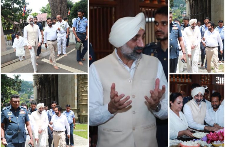 Indian Air Force Chief Pays Homage to the Sacred Tooth Relic in Kandy