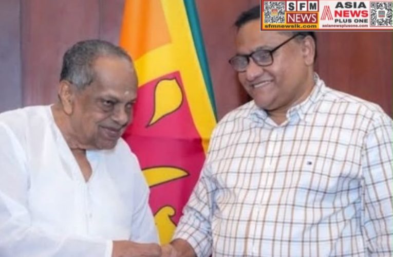 ඇමැති විජිත හේරත් ප්‍රවීණ දේශපාලන නායක ආනන්දසංගරී අතර හමුවිමක්