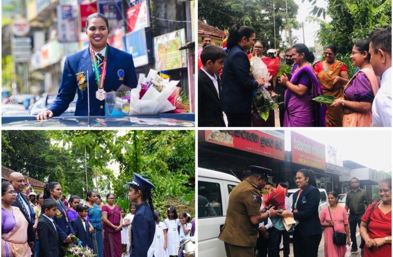 දකුණු ආසියානු කරාතේ ලෝකඩ දිනූ හෙසලිට ගිනිගත්හේනෙන් වීර පිළිගැනීමක්