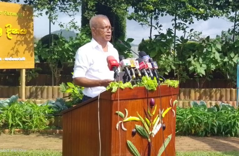 උද්‍යාන භෝග ක්ෂේත්‍ර දගන්නෝරුවේදී පවත්වයි